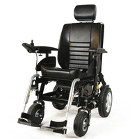 Carrozzina elettrica a 4 ruote per disabili con corporatura pesante