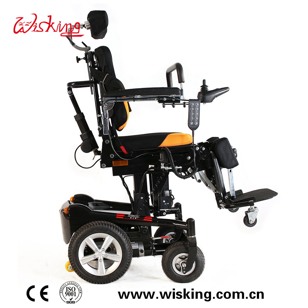 Carrozzina elettrica reclinabile sollevabile multifunzionale per disabili e feriti