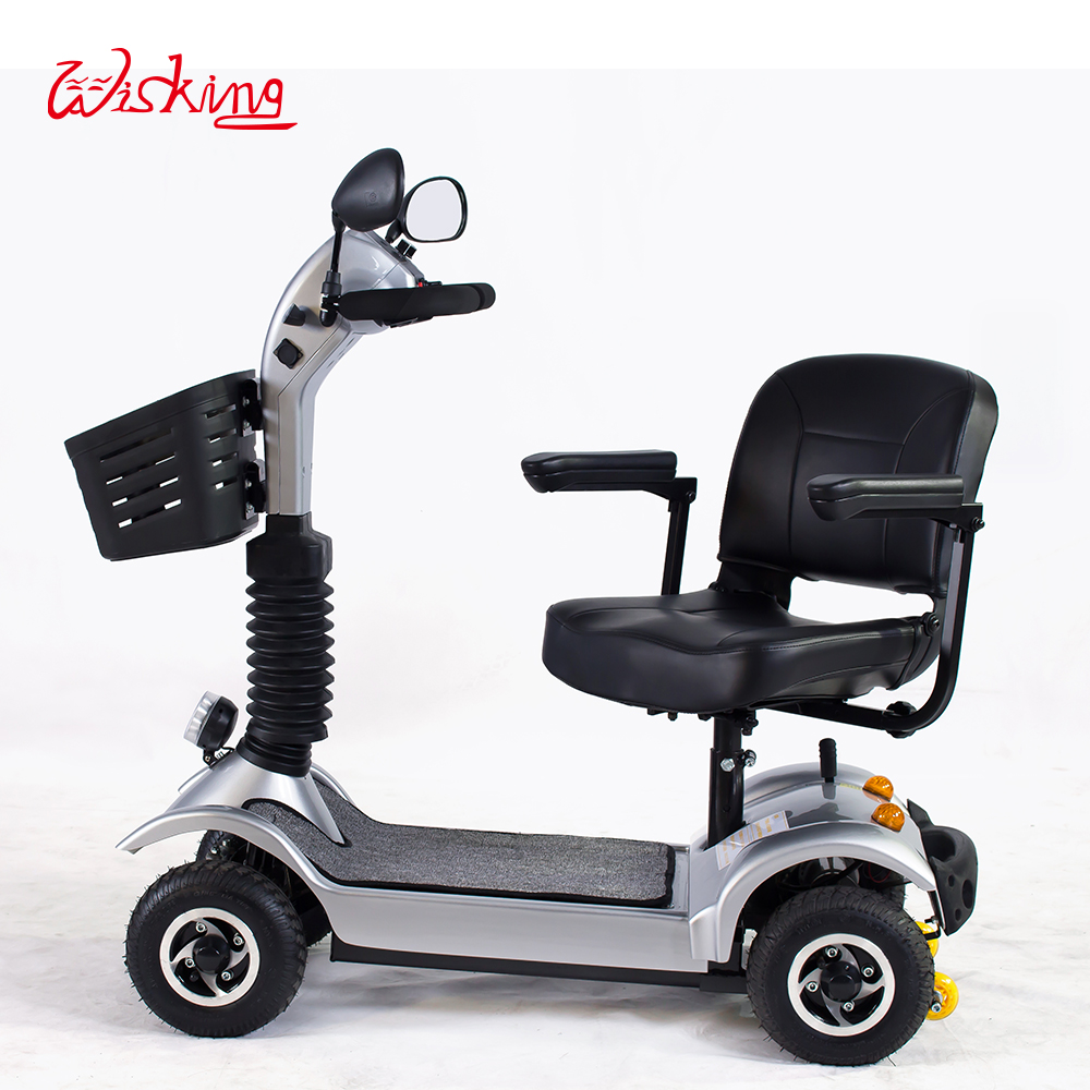 mini scooter per disabili da viaggio con specchietto retrovisore
