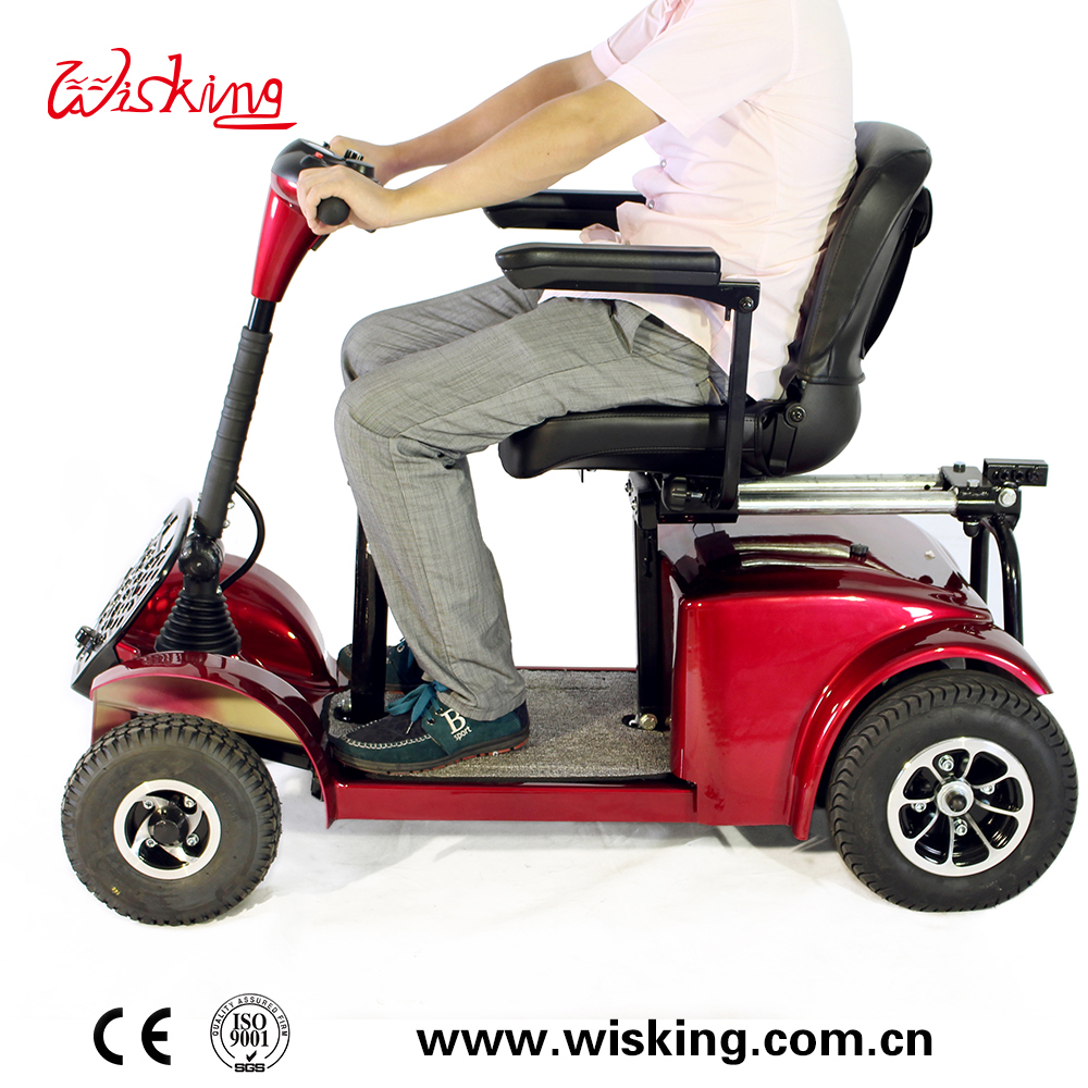 Monopattino elettrico per mobilità all'aperto a doppio sedile per disabili