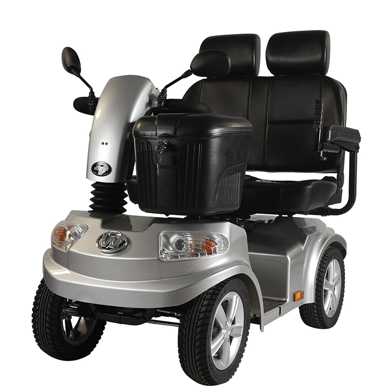 Scooter per mobilità a 4 ruote con due posti per adulti