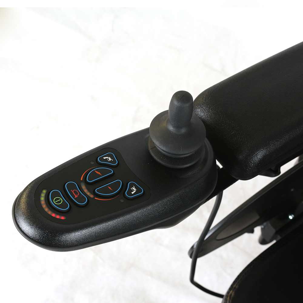WISKING Sedia a rotelle elettrica per disabili con schienale reclinabile per corpi pesanti